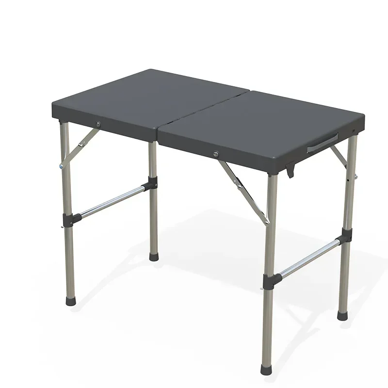 Table pliante rectangulaire portable pour l'extérieur, table de camping en plastique, nouveau