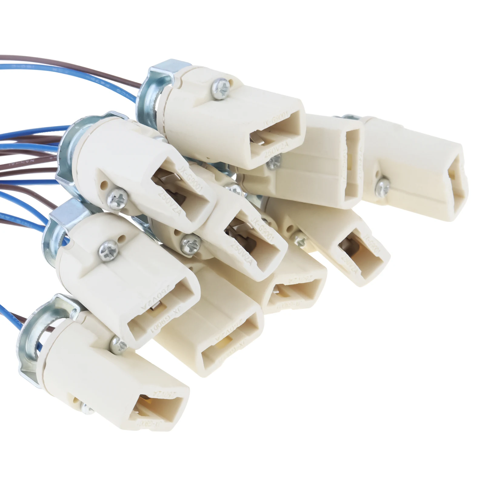 10 قطعة G9 ضوء لمبة المقبس السيراميك قاعدة مصابيح حامل موصل Led الهالوجين ضوء المصباح الكهربي حامل قاعدة