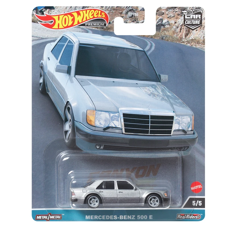 Original Hot Wheels Car Culture Premium Models Canyon Warrior Porsche Turbo Mercedes Benz 500E BMW Boys Toys for Kids Automobile