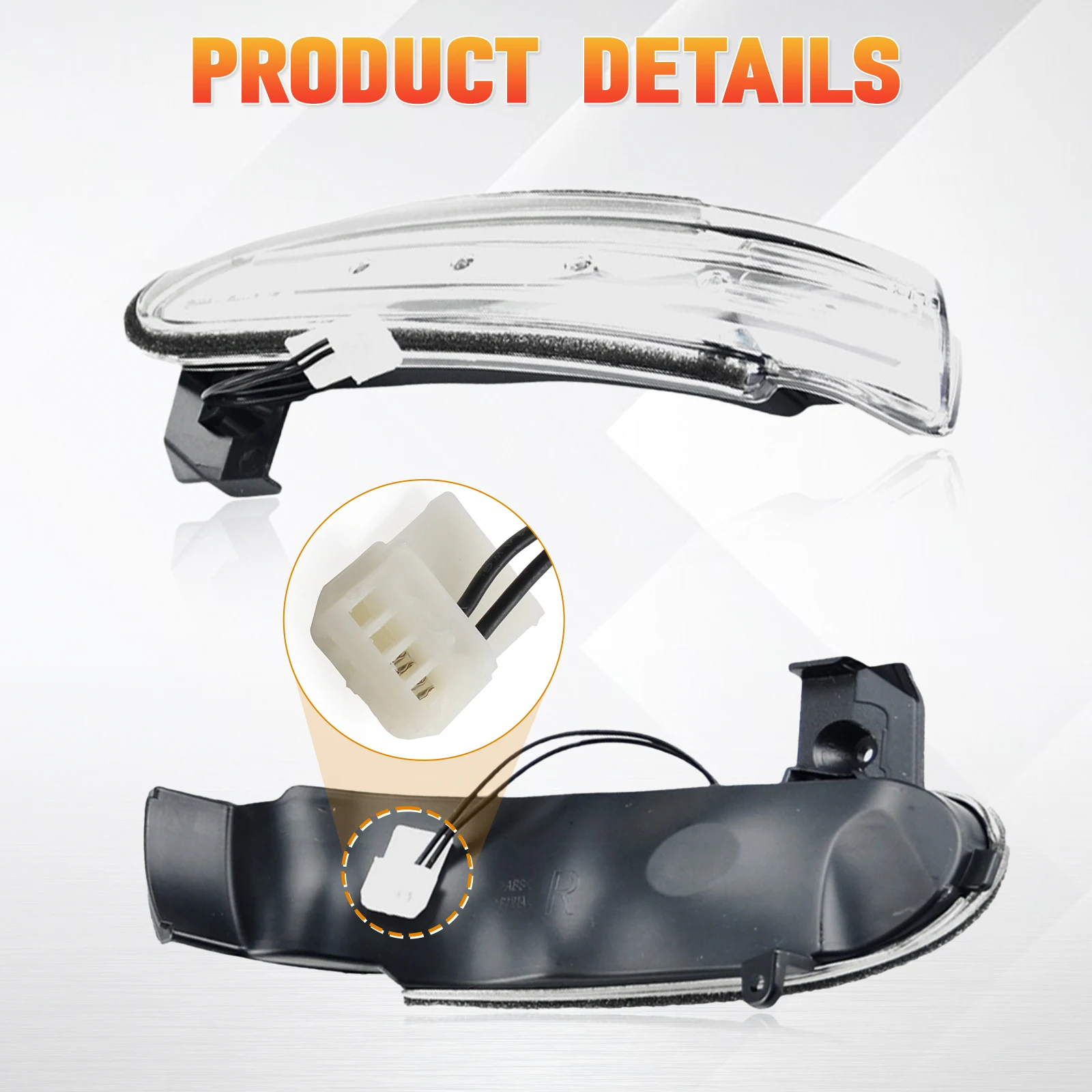 2pcs LED Light Turn Signal Lights For Mercedes Benz SLK-Class R171 W171 SL-Class R230 W230 2003-2008 A1718200421 A1718200321 - view 4