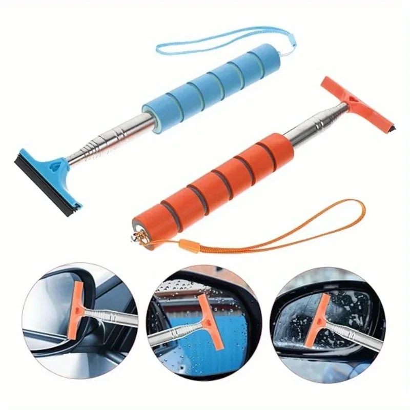

Telescopic Wiper, Multifunctional Car Rearview Mirror Telescopic Wiper Artifact Wiper, Car Wash Glass Wiper