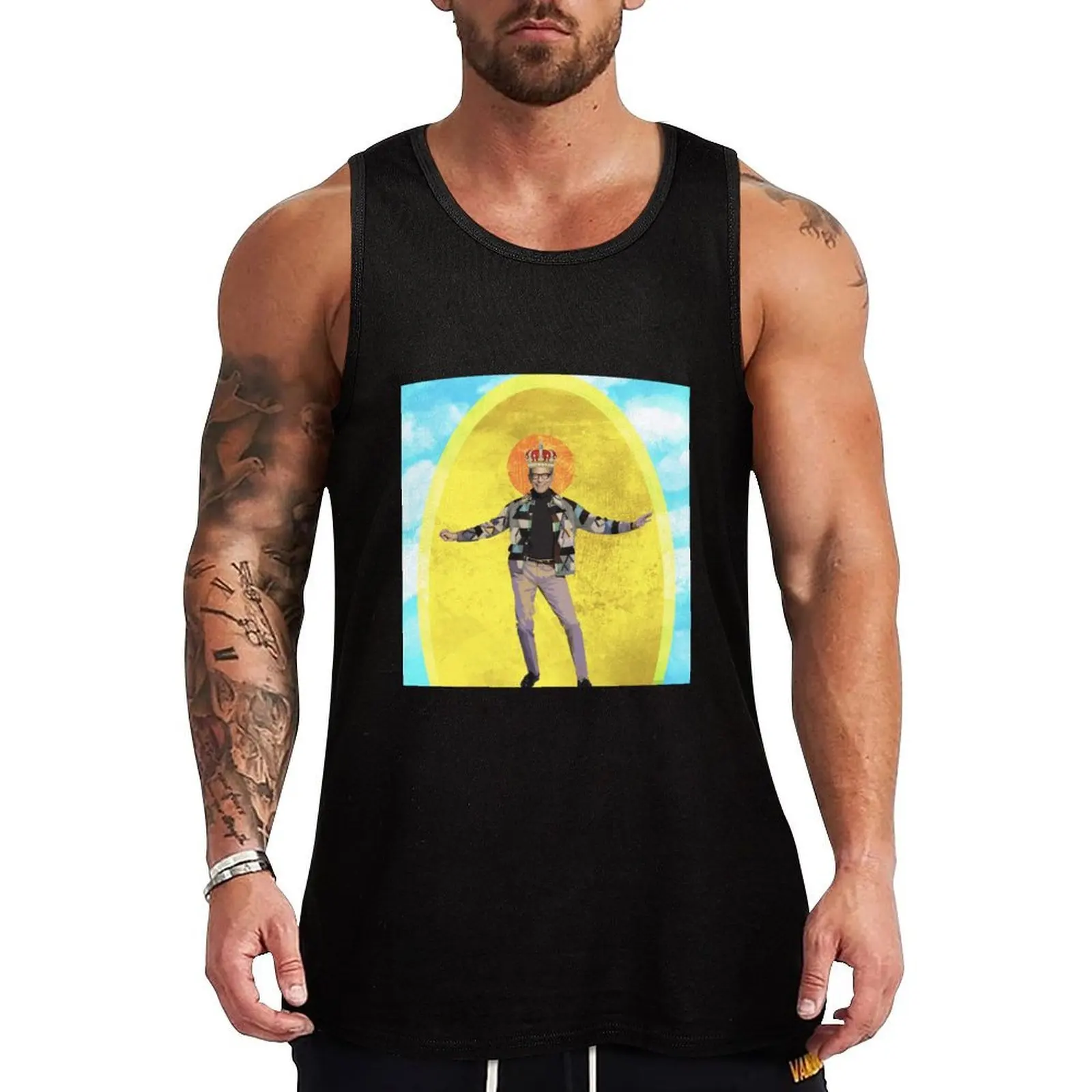 Holy Jeff Goldblum Tank Top Soft Stretch Tank Top Comfort Fit Sleeveless Casual