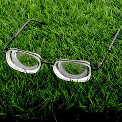 half-rim Advanced Alloys oval eyeframe High Myopia Myopic Myodisc Goc Glasses -11D -12D -13D To -20d