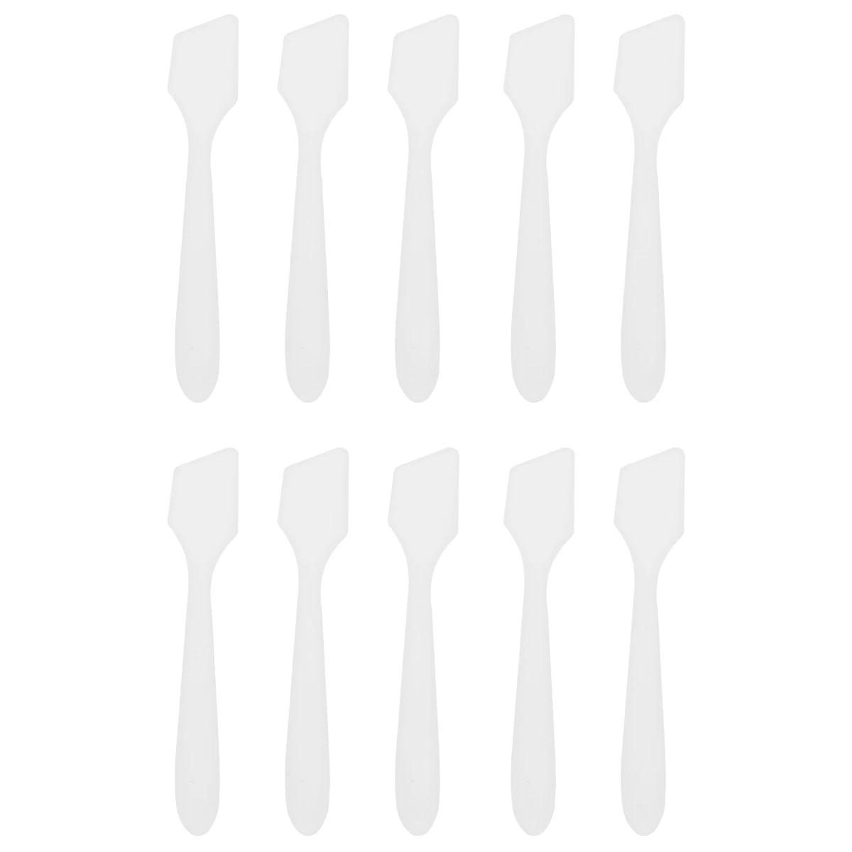 

100pcs Face Mask Scoop Spatula Makeup Spoon Cream Tool White Small Practical Beauty Accessories for Women
