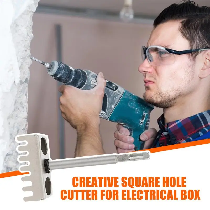 Quadratische Stanzmaschine, Schlitzmaschine, Heiminstallation, Kabelablage, 86-Draht-Box, elektrischer Wandlochöffner, praktische Handwerkzeuge