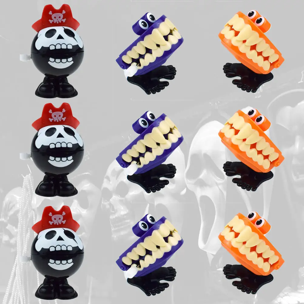 

9 Pcs Halloween Little Toys Easter Basket Filler Kids for Toddlers Clockwork Cartoon Stuffers