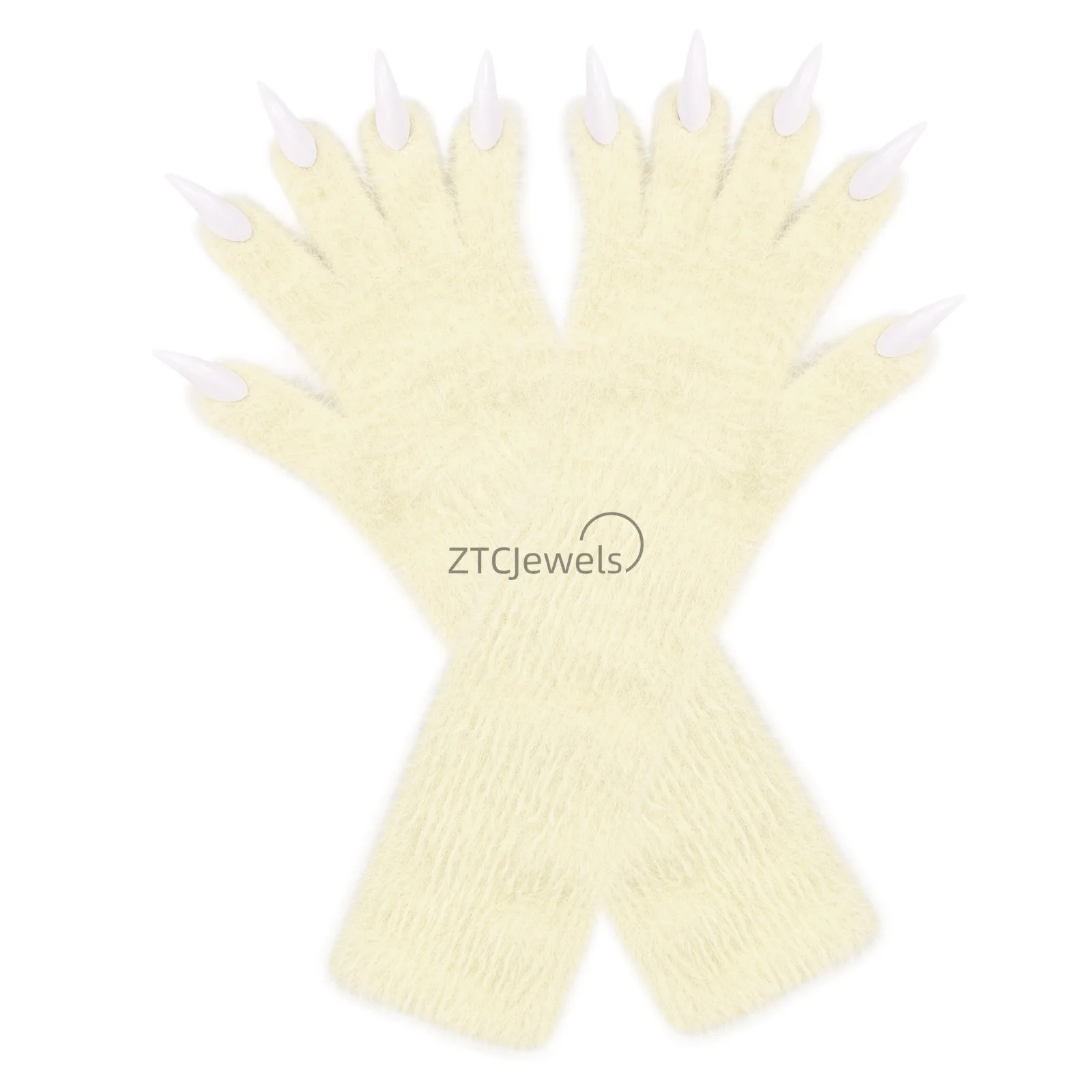 Halloween Long Gloves Long Nails Animal Claws Gloves Halloween Ghost Claws Costume Cosplay Props