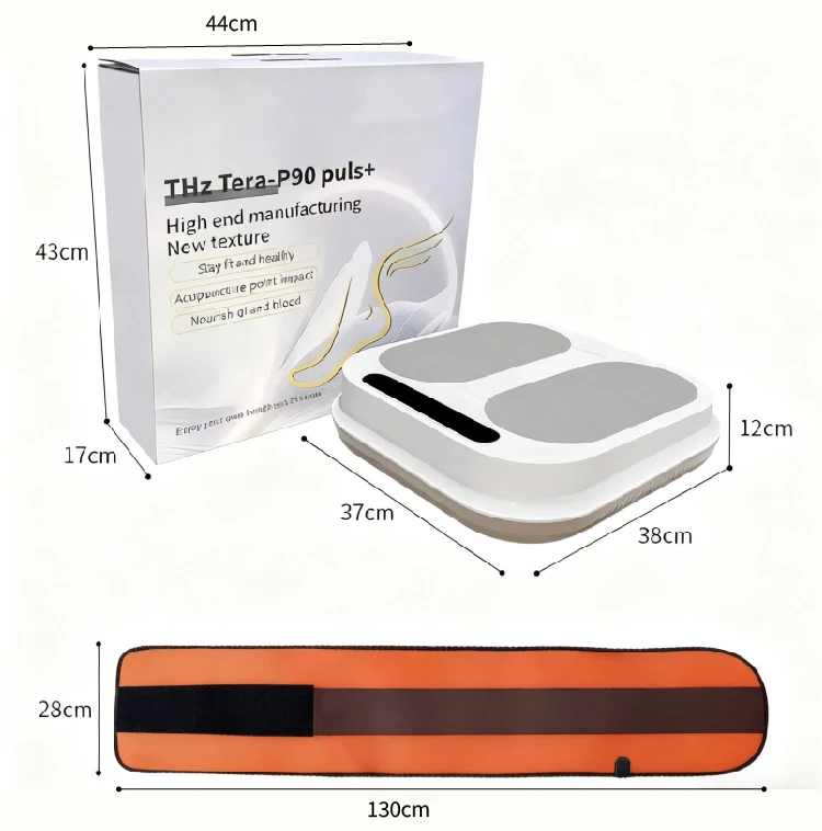 Multifunctional Terahertz P90 EMS Foot Massager, Pain Relief, Hot/Cold Therapy, Remote Control, Belt Option, Home Use