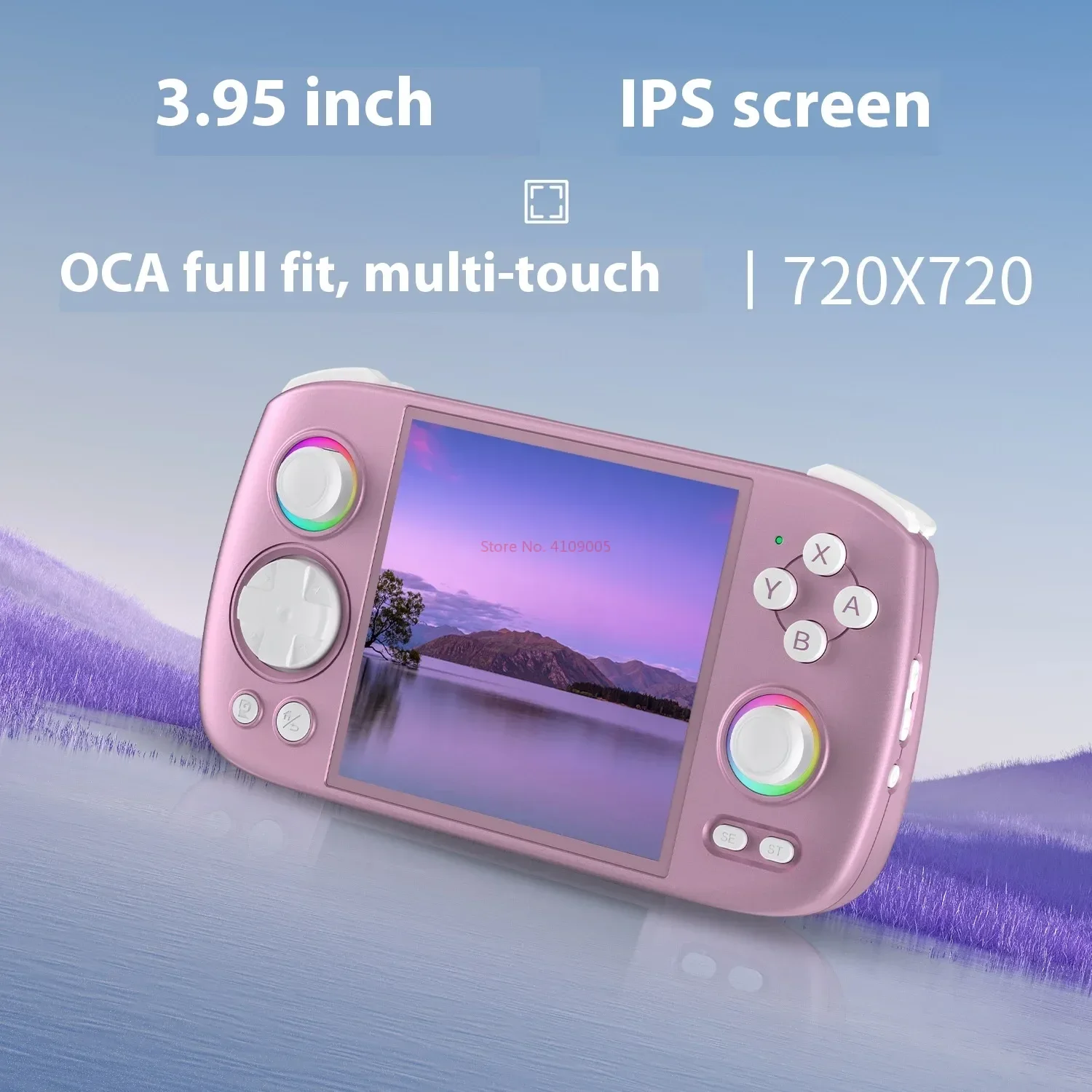 2024 New Cross border RG Cube Handheld Game Console 3.95-inch Wireless Bluetooth Android Airborne Retro PSP