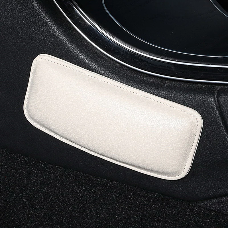 PU Leather Car Leg Knee Cushions Elbow Pad Auto Door Center Control Armrest Soft Pad Car Interior Leg Knee Thigh Support Cushion