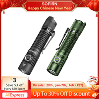 Sofirn SP31 V3 18650 Tactical Flashlight 2000lm SST40/519A Rechargeable Torch Throw 269M USB C IP68 EDC Tail Switch