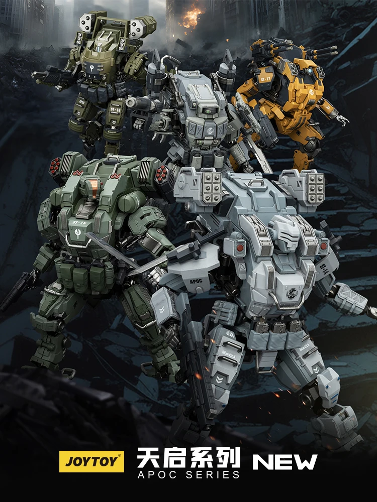 JOYTOY Dark Source 1/25 Actionfiguren APOC Mech Serie Sky Tempest Falcon 02 Storm Surge Annihilator 02 Bedrock Fury