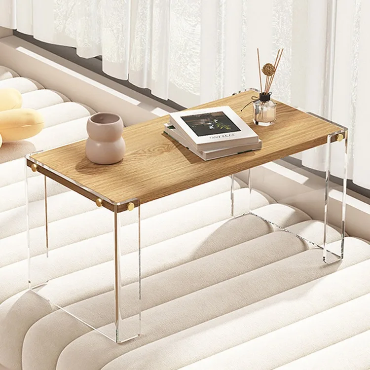 

bay window small coffee table kang few balcony tatami small table acrylic transparent bed computer table solid wood study table