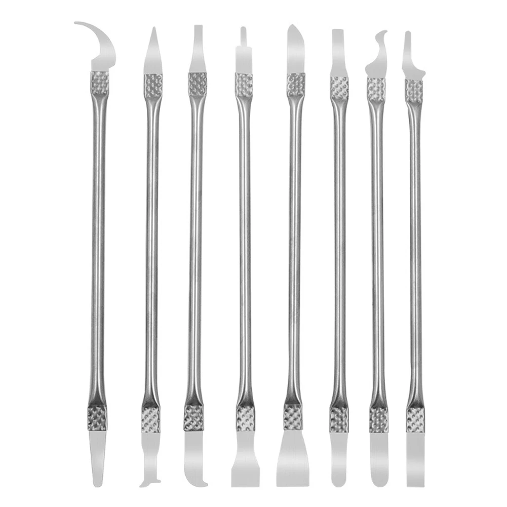 Инструменты для ремонта, металлический лопатка, 8 шт./компл., чипы процессора, лом, электронная материнская плата, телефон, практичные стержни для отжимания