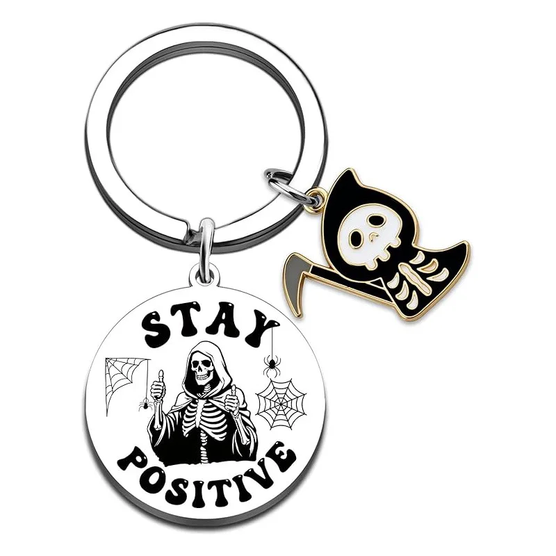 

Laser sculpture ghost personality to give a good friend gift keychain