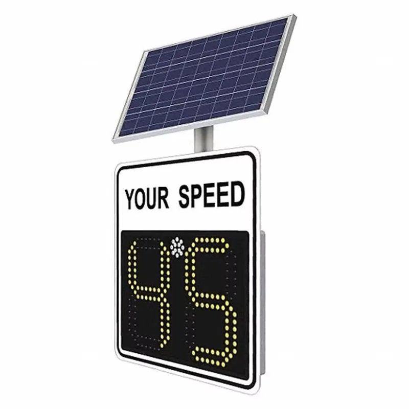 

Solar Radar Speed Feedback Signal Car Detector Outdoor Traffic Speed Limit Sign Display Speed Radar Detector Record