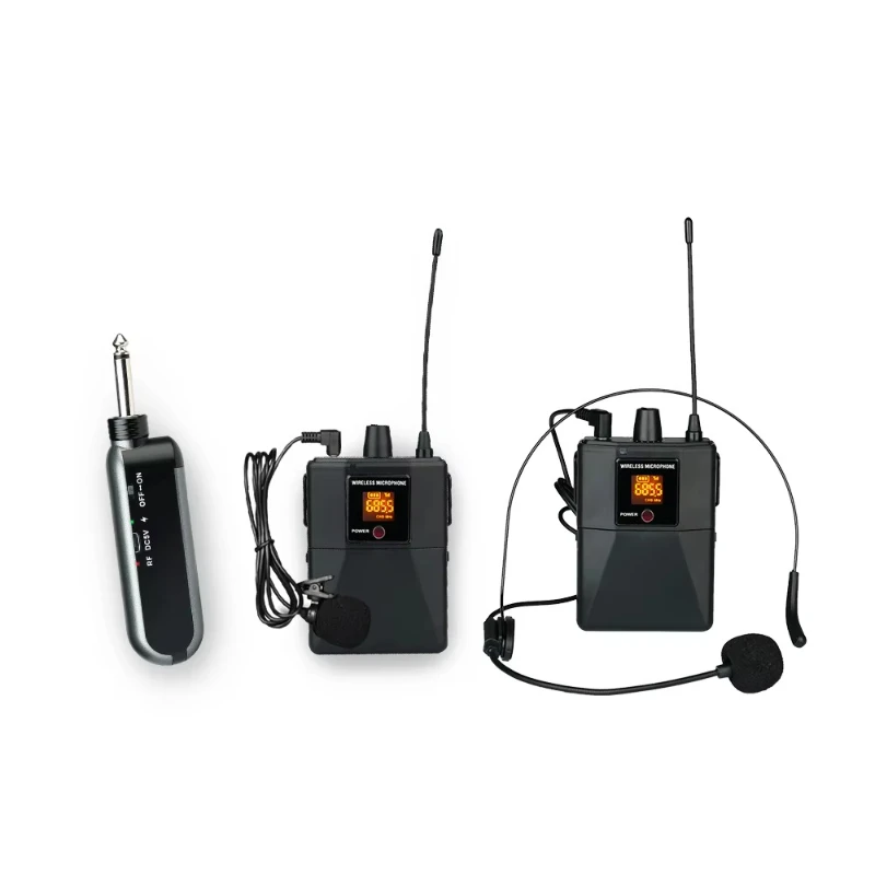 

100 Channel Teaching Speaking Use Professional Wireless Lavalier Micrpohone Headset Microphone