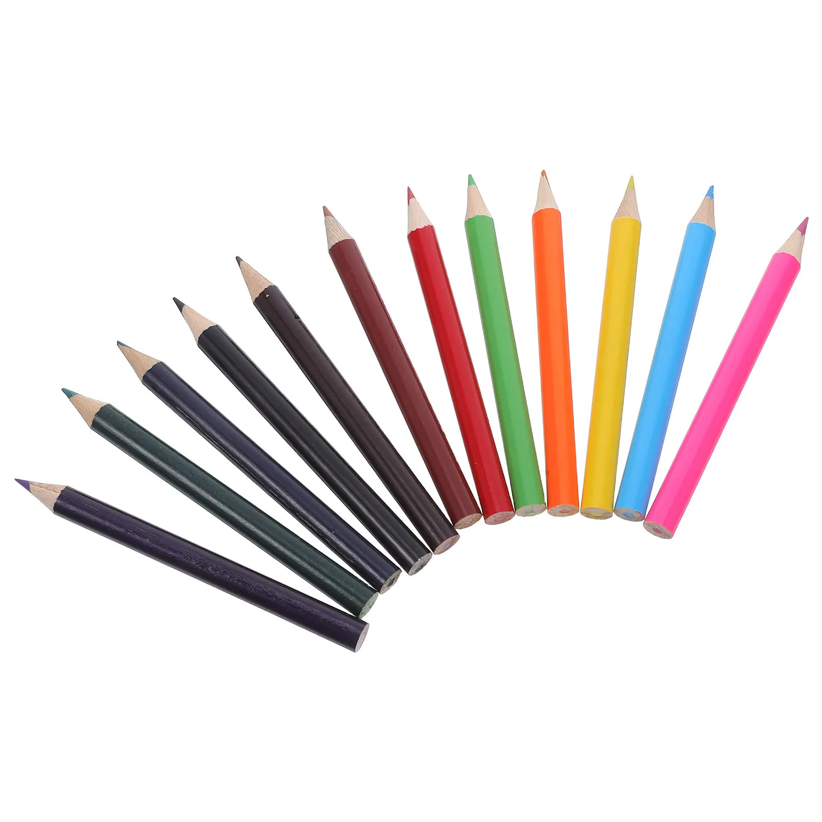 60Pcs Mini Colored Pencils Wooden Short Pre-Sharpened Vibrant Colors for Kids Drawing Sketching School Supplies