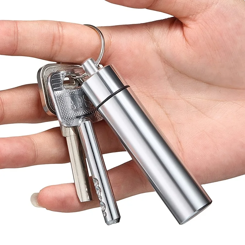 Stainless Steel Set, Portable Floss Toothpicks Pocket Pick Reusable Metal Toothpicks Tooth Cleaning Kit With Keychain Holder