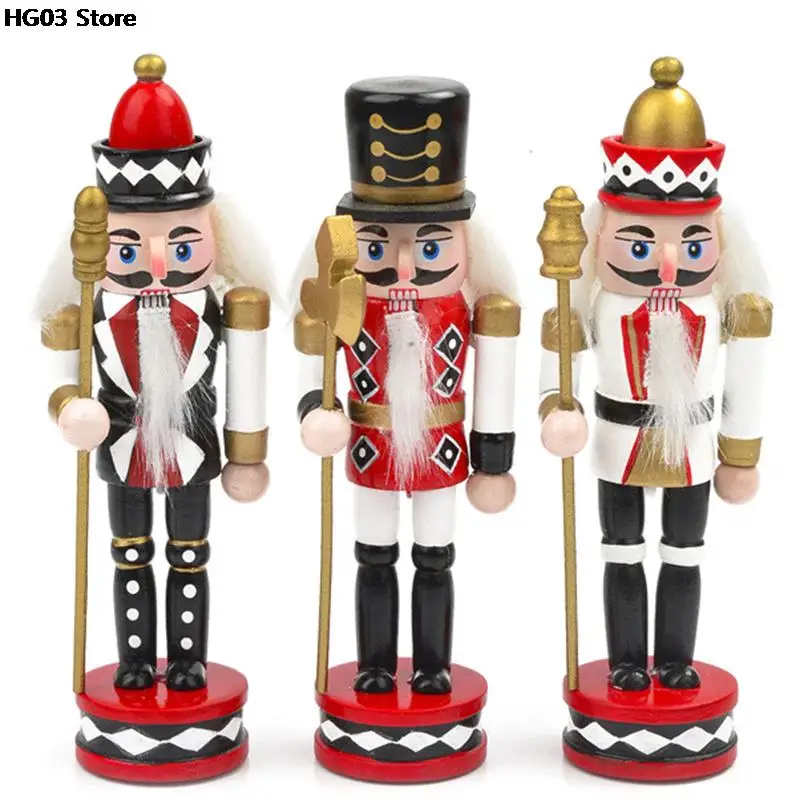 12/12.5cm Nutcracker Miniatures Ocean Series Nutcracker Puppet Ornaments Desktop Decoration Cartoons Walnuts Soldiers Band Dolls