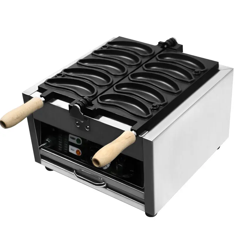 2024 new street banana shape Waffle Maker Waffle Stick Machine