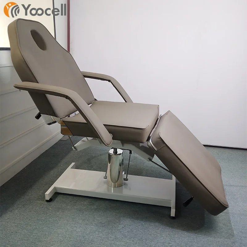 Yoocell luxury lash bed grey beauty salon massage tables & beds folding facial tattoo portable massage bed