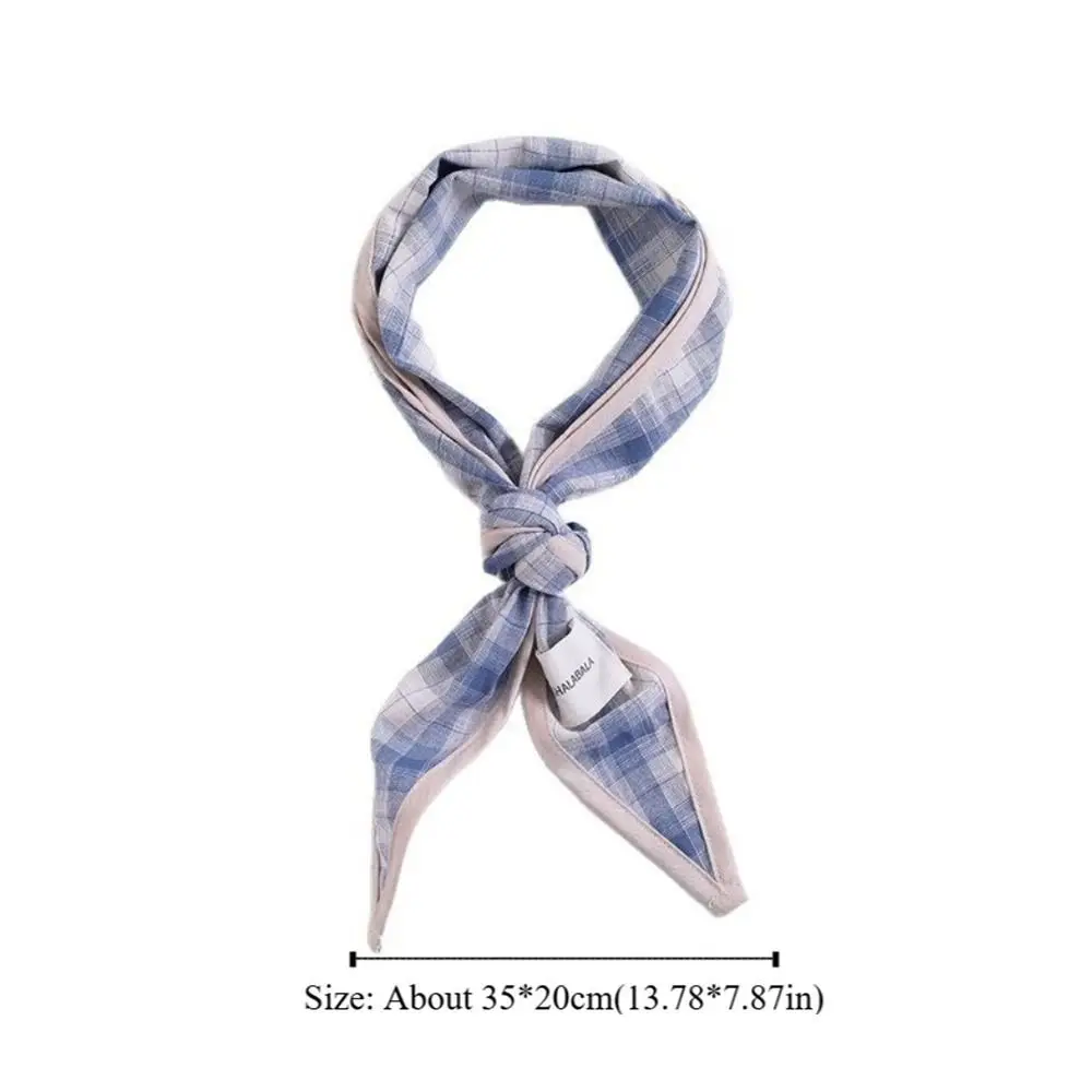 Retro Koreański Dziecięcy Szalik w Paski Słodka Trójkątna Bandana Krata Chłopcy Dziewczęta Szalik na Pas Turban
