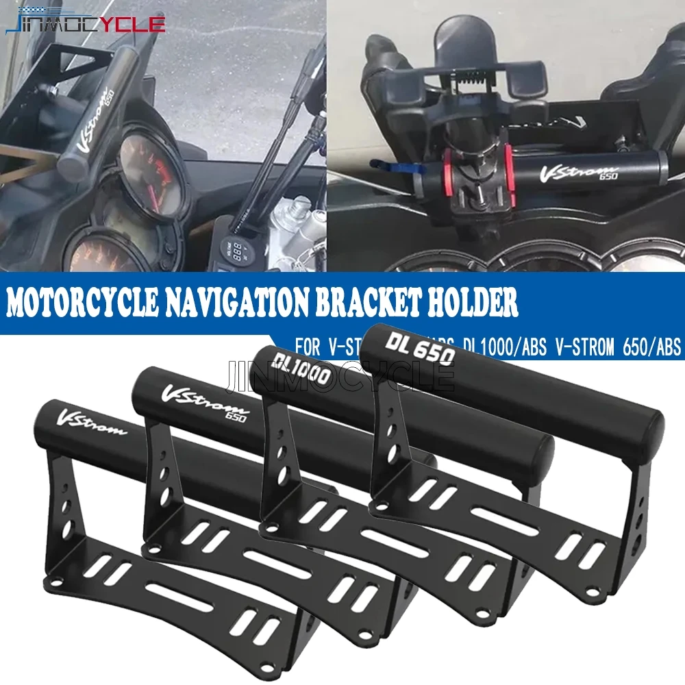 

Fit For SUZUKI DL650 V-strom 650 DL1000 V Strom DL 1000 GPS Navigation Phone Holder Frame Bracket Windshield Navigation Bracket