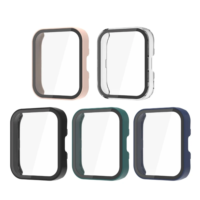 PC Case with Tempered Glass Film for Bip 5 Wristwatch Protective Cover Smartwatch Housing Shell Screen Protector