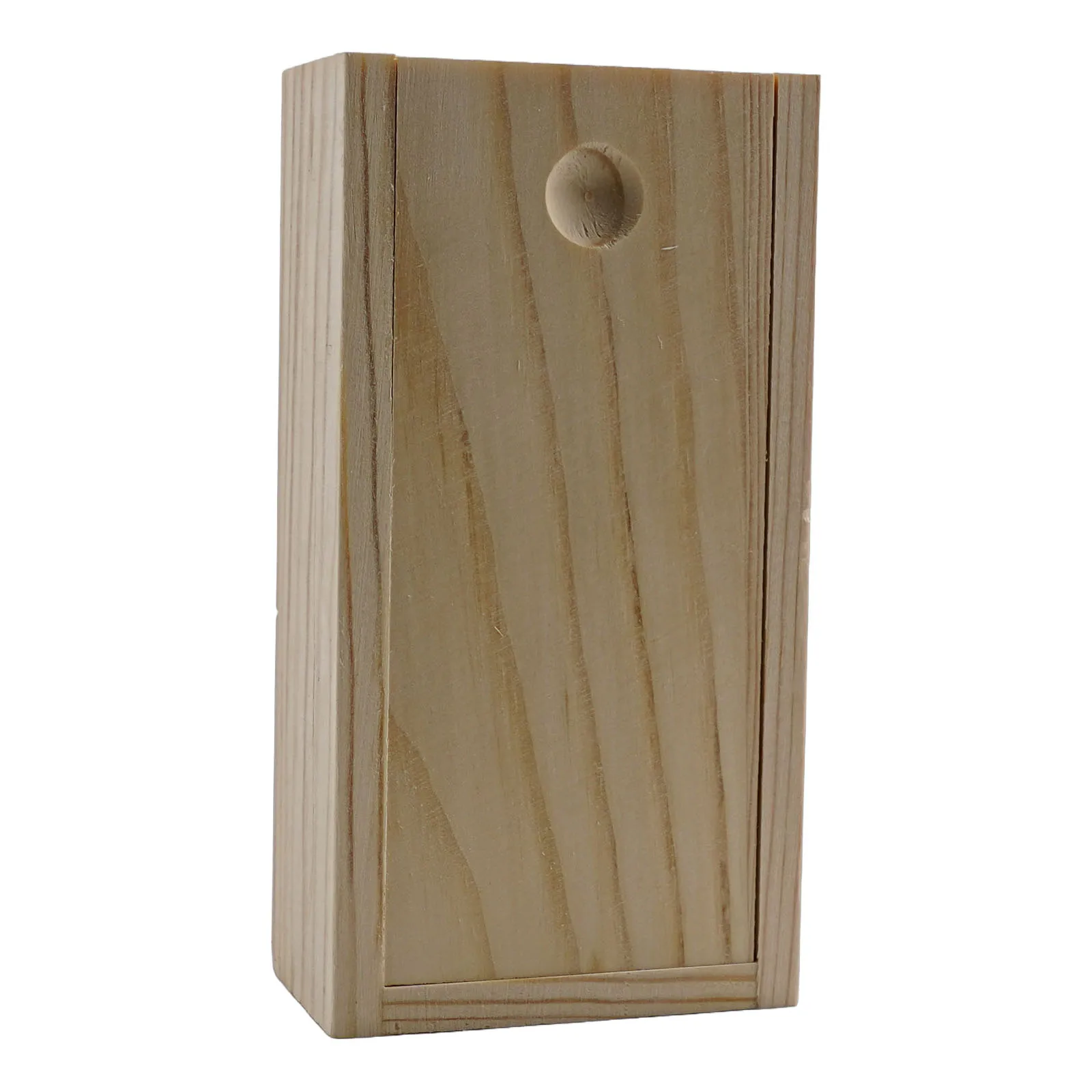 Scatola estraibile in pino con coperchio scorrevole Scatola di legno Scatola di immagazzinaggio in legno Cassetto per tronchi Custodia per gioielli in legno Custodia fai da te scatola di legno