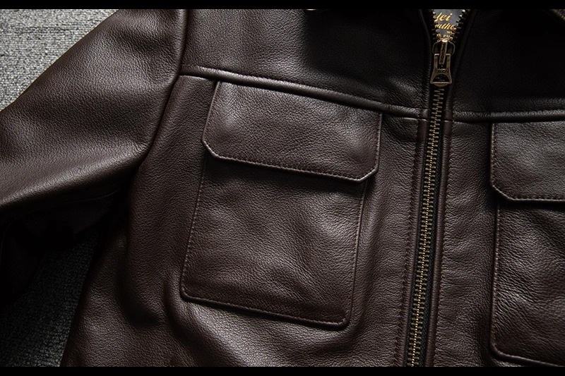 2025 dunkelbraune Herbst-Lederjacke für Herren, intelligenter lässiger Stil, Übergröße 5XL, echtes natürliches Rindsleder, Umlegekragen-Mantel