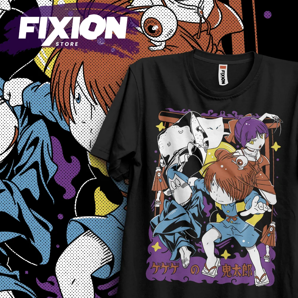 T-shirt per Anime Kitaro # J3 [B] Mange Tee