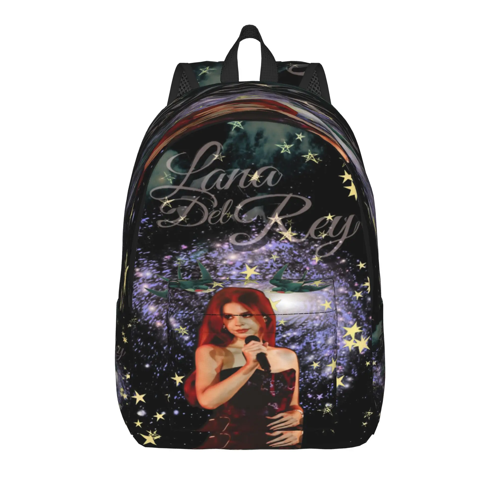 Lana Del Rey Singer Lizzy Grant  Backpack  Boy Girl Polyester Outdoor Backpacks Breathable Aesthetic High School Bags Rucksack
