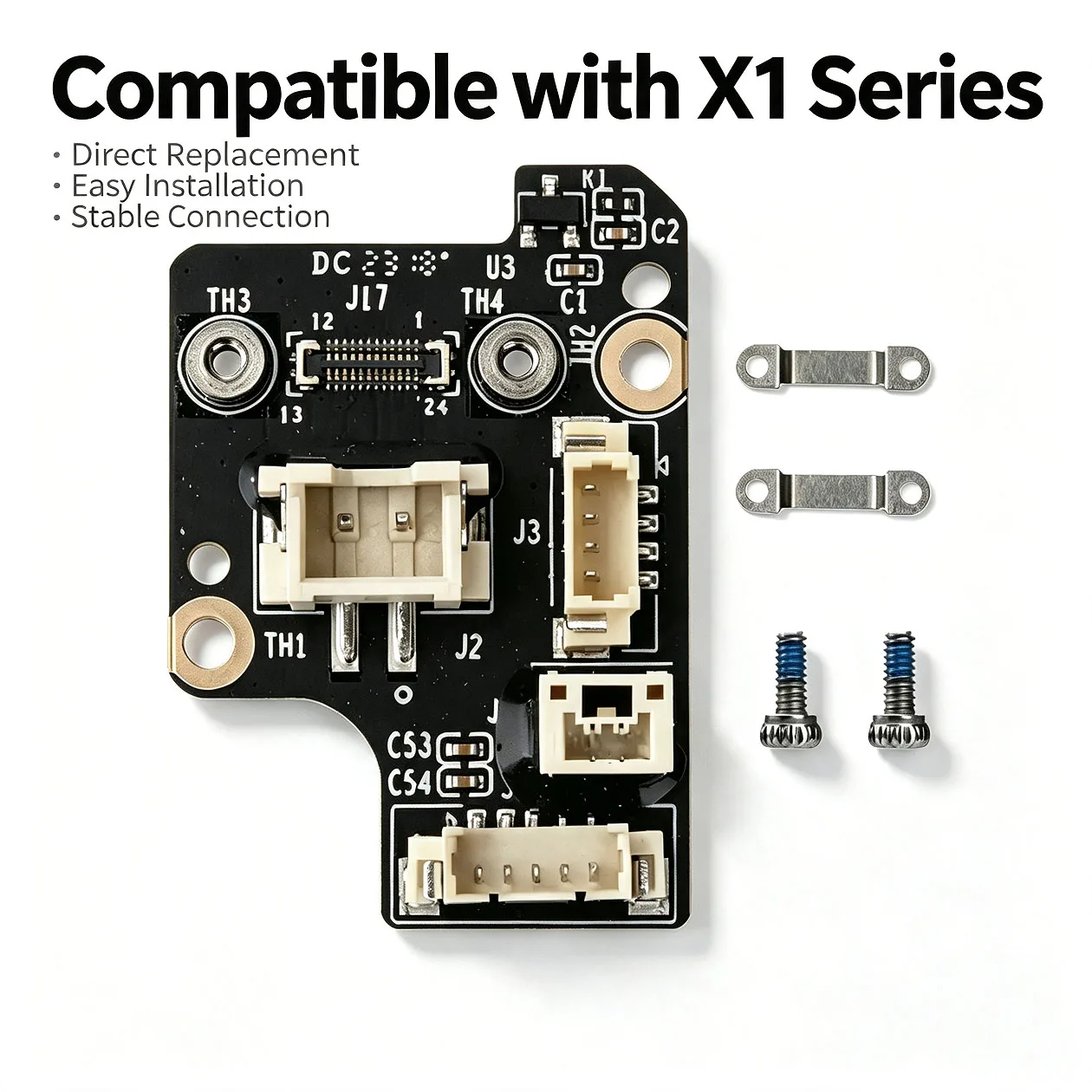 Extruder Interface Board Replacement Spare Parts Compatible with Bambu Lab X1 X1C / P1P P1S 3D Printer Toolhead Circuit Accessor