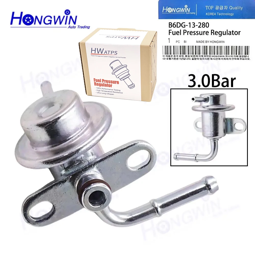 

B6DG-13-280 B6DG13280 3.0Bar Fuel Pressure Regulator For Engines Z5DE Z5DEL B6DE B5ZE GA15 Mazda Familia Mazda 323F 323