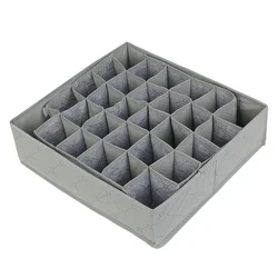 Bamboo Charcoal Non-woven Fabric Foldable Storage Box Underwear Organizer Bra Necktie Panties Socks Case Drawer