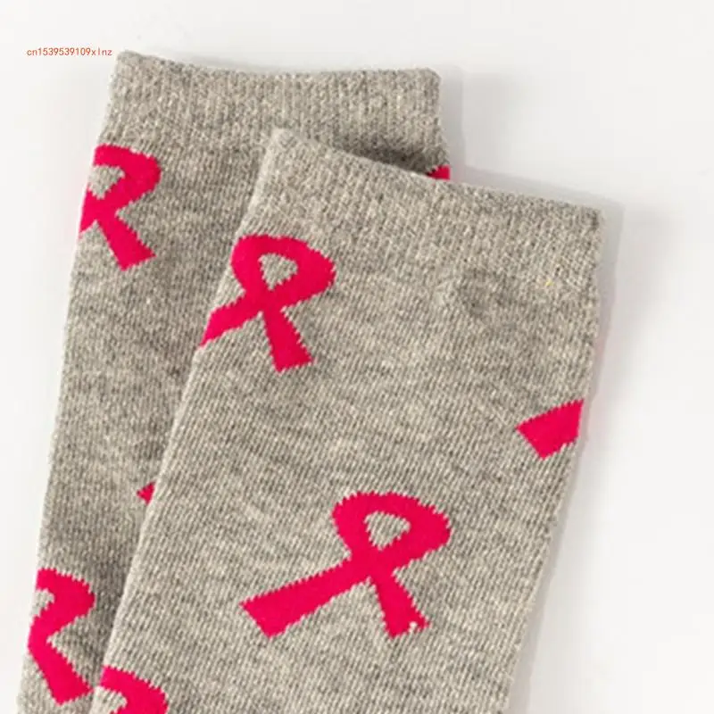 Performances Breast Cancers Awareness Socks Pink Ribbon Ankle Socks