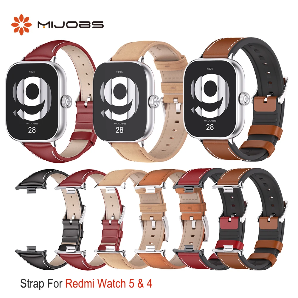 Strap for Redmi Watch 5 4 Leather Wristband for Xiaomi Redmi 5 SmartWatch Watchband for Redmi Watch 4 Replacement