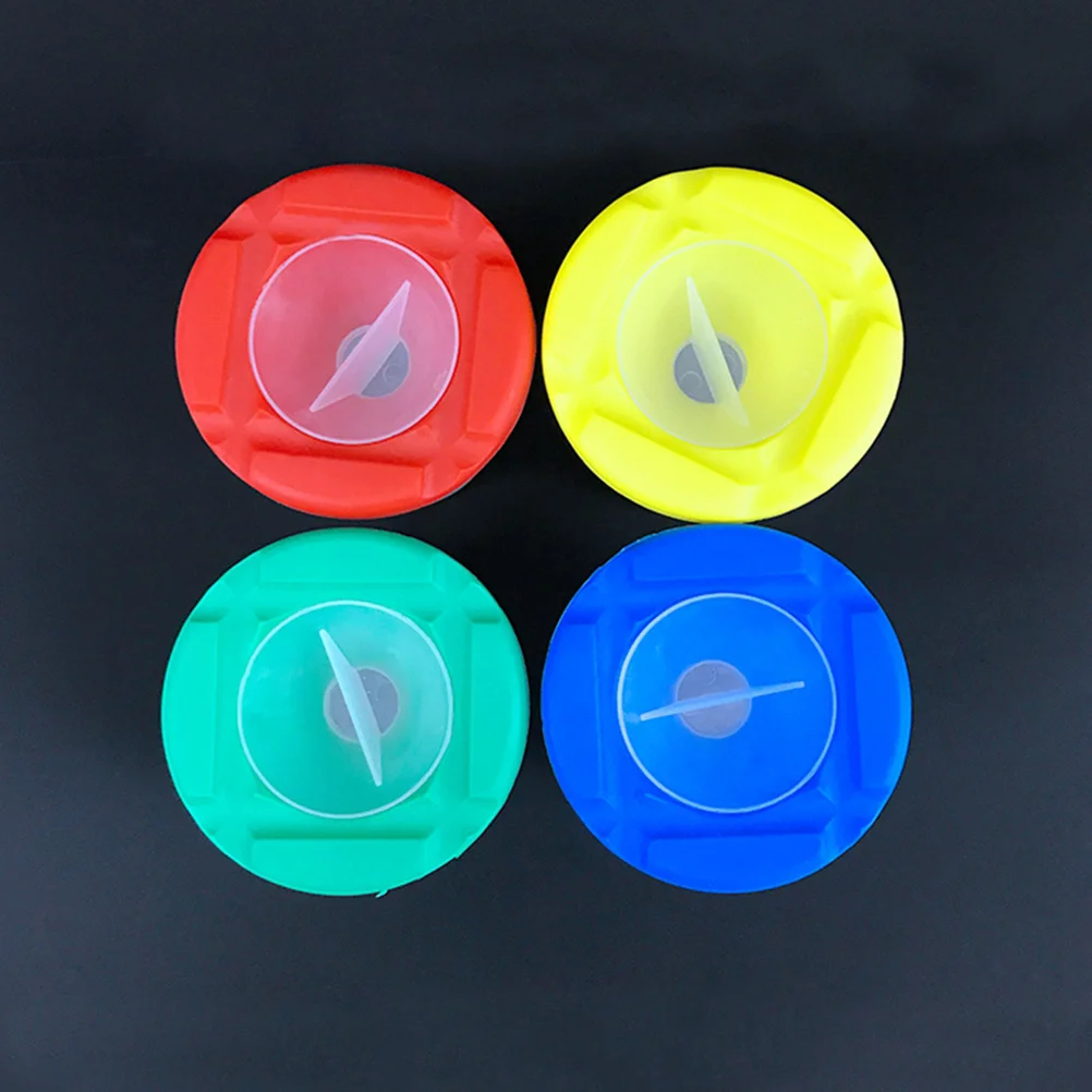 مجموعة حامل فرشاة مقاومة للانسكاب مكونة من 16 قطعة مع أغطية ملونة وأكواب شفافة للأطفال والطلاب وإكسسوارات الرسم #6