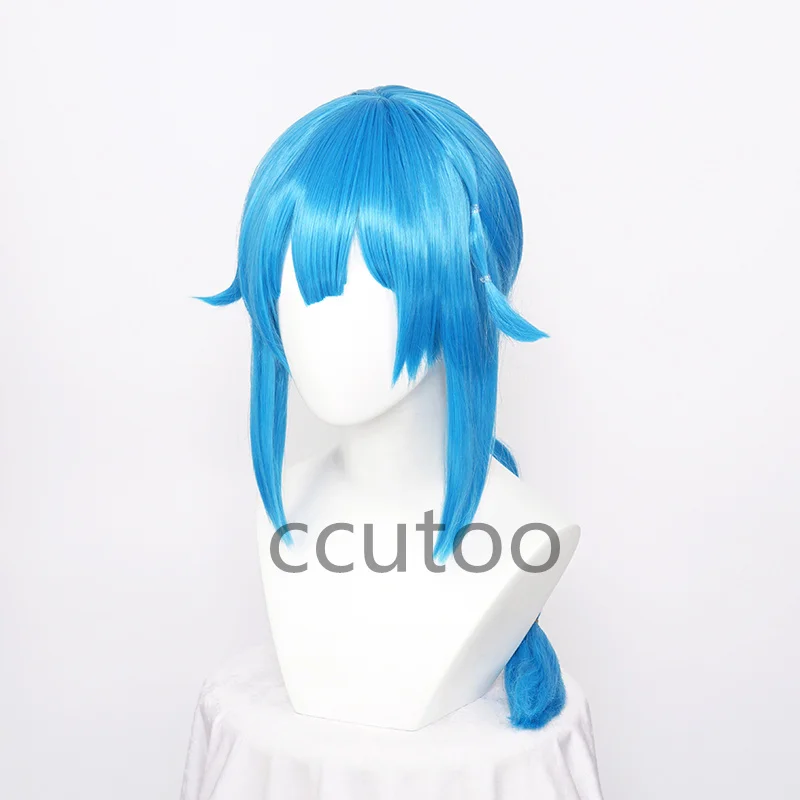 Arcane Jinx Blue Braid Synthetic Wig Cosplay Costume Heat Resistan Jinx Juvenile Women Party Wigs + Wig Cap