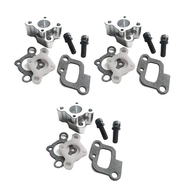 B78B-3X CNC Intake Manifold Set For 23-30.5Cc Gas Engine Zenoah Cy Hpi Baja 5B 5T 5Sc Losi 5Ive-T Rovan King Motor