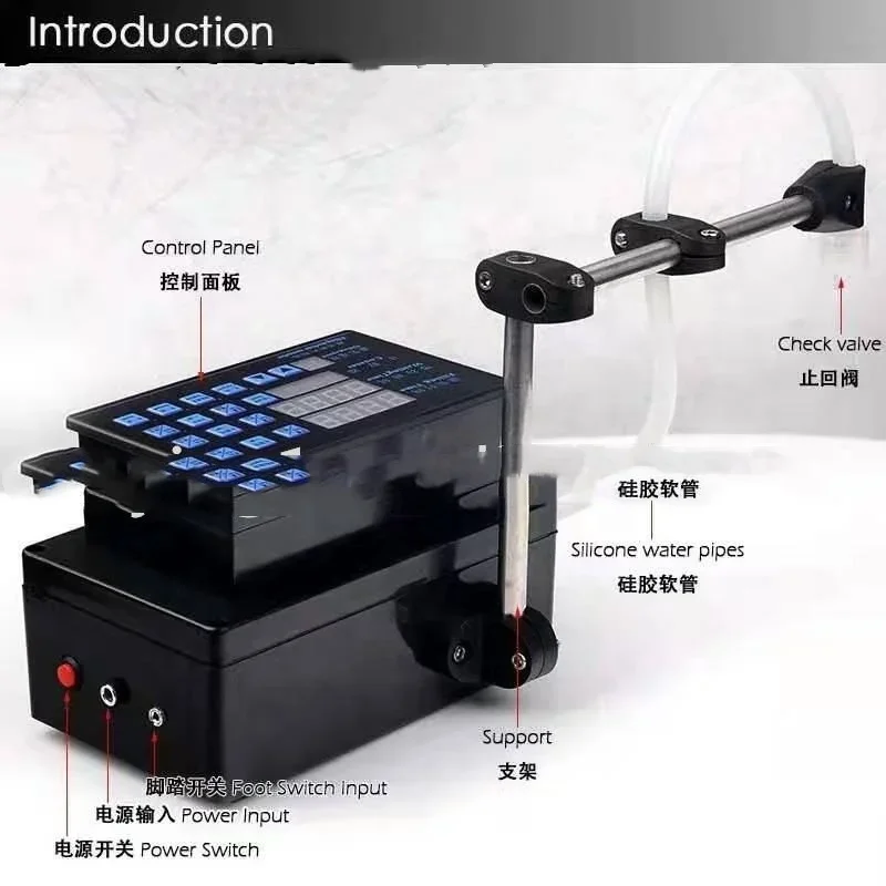 Piccolo mini pannello di controllo della riempitrice del controller del tempo per il contatore quantitativo di lozioni per bevande liquide