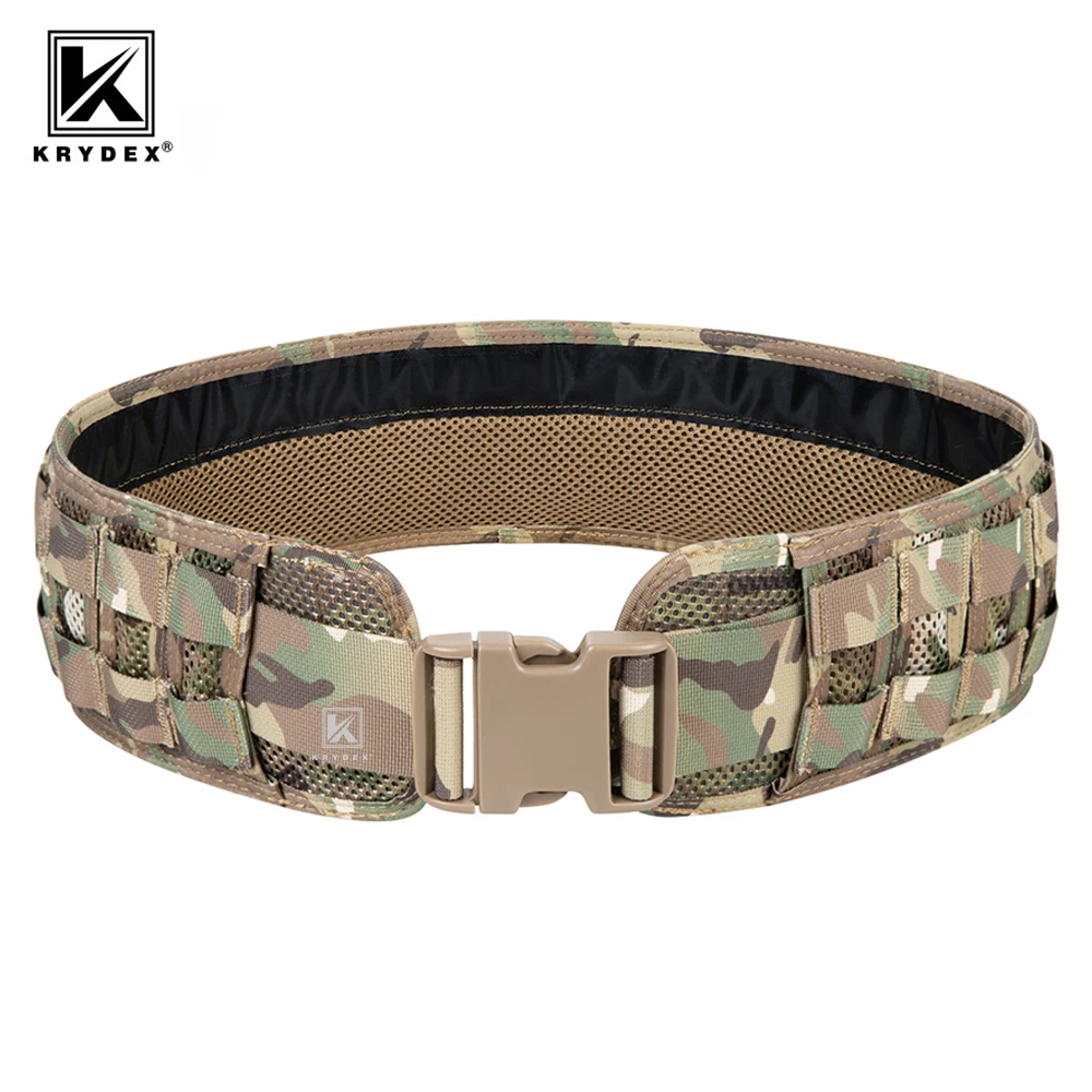 

KRYDEX Tactical 2 in 1 Belt MOLLE Men Battle Gun Belts Modular Combat Padded Heavy Duty Belt For Shooting Hunting Airsoft