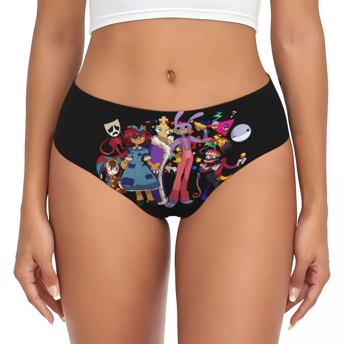 Custom Women The Amazing Digital Circus Brief Panties Female Breathable Underwear Underpants