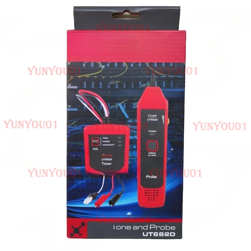 UNI-T UT682 Series Wire Tracker Toner Probe Telephone Line Network Cable  Ethernet LAN Tester Calibration Detector Line Finder