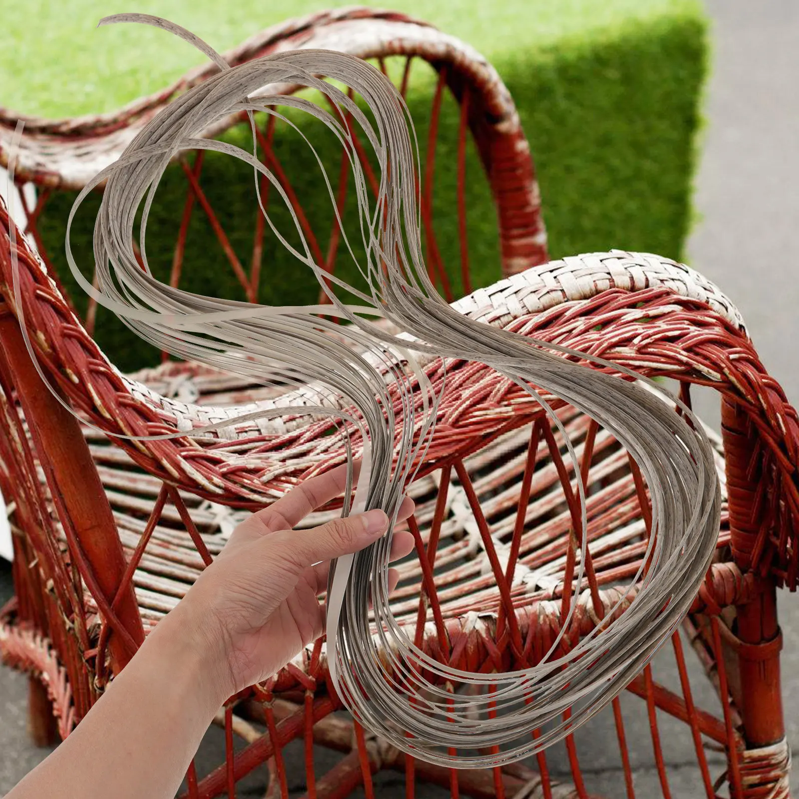 

Рулон искусственного ротанга из ПЭ для ремонта дверей шкафов и балконных стульев, материал для плетения, DIY-держатель для хранения, пластиковый ротанг для рукоделия