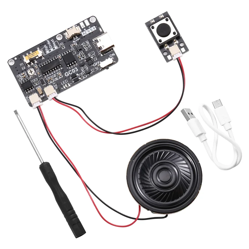 -A02R 記録可能な 8 メートル MP3 サウンドモジュールボタン制御音楽音声プレーヤーボードスピーカー DIY グリーティングカードクリスマスギフト