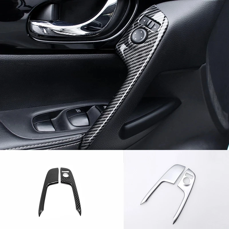 

For Nissan X-Trail X Trail T32 ABS Carbon/Matte Car Window Handshake Trim Panel Cover Trim Car Accessories 2017 2018 2019 2020