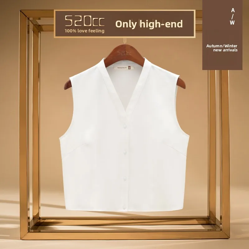 women's-high-end-v-neck-fake-collar-professional-shirt-inner-wear-match-clothes-decorative-neckpiece-casual-pure-color-gift-box