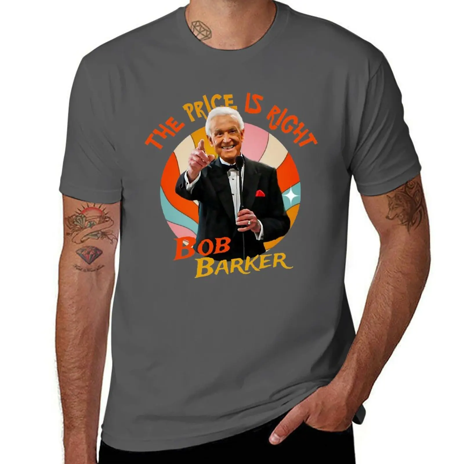 

Bob Barker T-Shirt Novelty Print Casual Tee Shirt